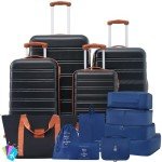 Merax 4-Piece Lightweight Hardshell Luggage Set