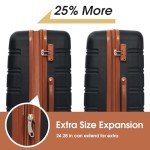 Merax 4-Piece Lightweight Hardshell Luggage Set