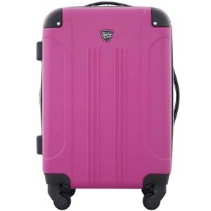 20" Fuchsia Hardside Expandable Spinner Luggage