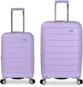 Indestructible Lavender Hardshell Spinner Luggage Set