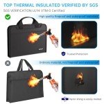 ENGPOW Fireproof Accordion File Organizer with Handle