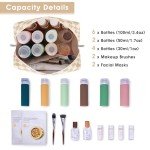 Checkered Travel Makeup Bag with Compartments