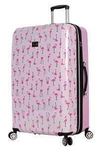 Betsey Johnson 30" Expandable Hardside Luggage - Flamingo