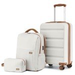 Kono 3-Piece Lightweight Hardshell Suitcase Set