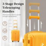 Joyway 2-Piece Hardside Luggage Set in Orange