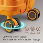 Joyway 2-Piece Hardside Luggage Set in Orange