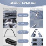 Expandable Foldable Travel Duffel Bag with Pouches