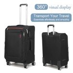 Expandable 3-Piece Softside Luggage Set with Spinner Wheels