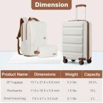 Kono 3-Piece Lightweight Hardshell Suitcase Set