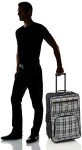 Black Plaid 4-Piece Softside Luggage Set