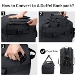 MIER 90L Water-Resistant Duffel & Backpack Combo