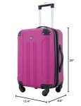 20" Fuchsia Hardside Expandable Spinner Luggage