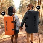 MIER 90L Water-Resistant Duffel & Backpack Combo