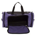 Purple 21" Adjustable Strap Sports Duffle Bag