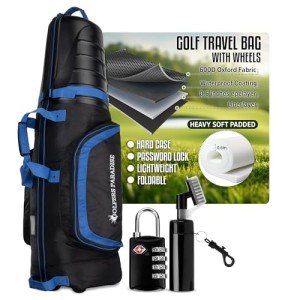 Wheeled Golf Travel Bag with Hard Shell Case