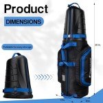 Wheeled Golf Travel Bag with Hard Shell Case