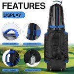 Wheeled Golf Travel Bag with Hard Shell Case