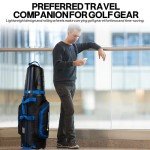 Wheeled Golf Travel Bag with Hard Shell Case