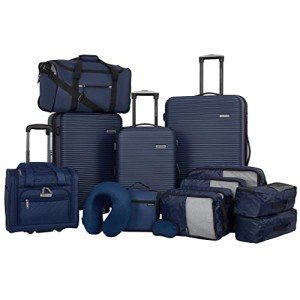 Navy Blue 14-Piece Travel Accessory Set
