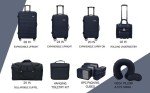 Navy Blue 14-Piece Travel Accessory Set