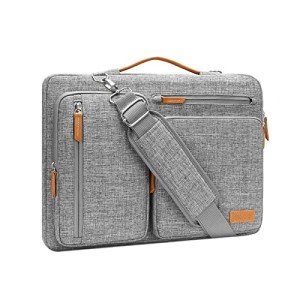 MOSISO Gray Laptop Shoulder Bag for 15-15.6 Inches