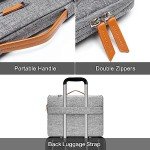 MOSISO Gray Laptop Shoulder Bag for 15-15.6 Inches