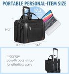 EMPSIGN Rolling Laptop Briefcase with RFID Pocket
