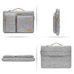 MOSISO Gray Laptop Shoulder Bag for 15-15.6 Inches