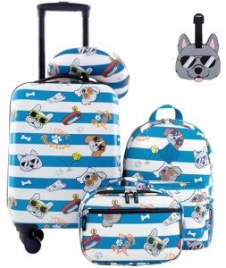 Kids' Cool Dog 5-Piece Luggage Set