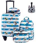 Kids' Cool Dog 5-Piece Luggage Set