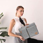 MOSISO Gray Laptop Shoulder Bag for 15-15.6 Inches