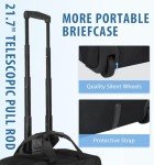 EMPSIGN Rolling Laptop Briefcase with RFID Pocket