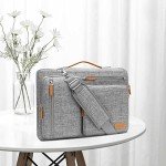 MOSISO Gray Laptop Shoulder Bag for 15-15.6 Inches