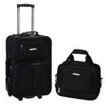 Rockland Expandable Black Softside Luggage Set, 2-Piece