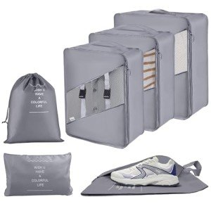 YEEYAA 6-Piece Travel Packing Cube Set