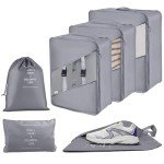 YEEYAA 6-Piece Travel Packing Cube Set