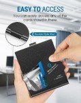 MaxGear Slim Stainless Steel Business Card Holder