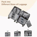 YEEYAA 6-Piece Travel Packing Cube Set