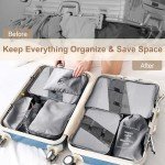 YEEYAA 6-Piece Travel Packing Cube Set