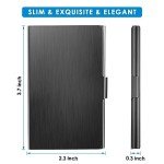 MaxGear Slim Stainless Steel Business Card Holder