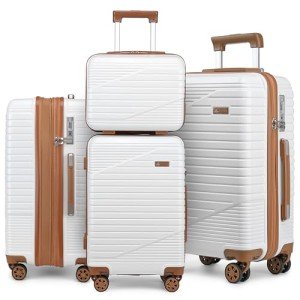 Somago Expandable 4-Piece Lightweight Luggage Set