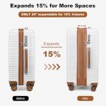 Somago Expandable 4-Piece Lightweight Luggage Set