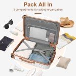 Somago Expandable 4-Piece Lightweight Luggage Set