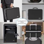 Fireproof File Organizer Bag with Lock & Labels