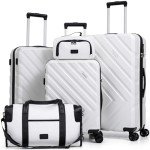 5-Piece Hard Shell Luggage Set with Wheels