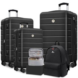KEYTANG Lightweight Expandable Hardside Luggage Set
