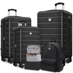 KEYTANG Lightweight Expandable Hardside Luggage Set