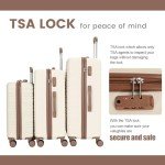 Amalodie 5-Piece Hard Case Luggage Set