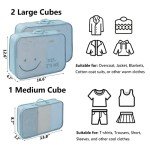 Light Blue 7-Piece Packing Cubes Set