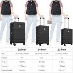 KEYTANG Lightweight Expandable Hardside Luggage Set
